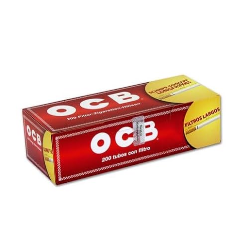 UBOON: Tubos de Filtro Largo OCB Compatibles con Máquina de Tabaco de Liar Eléctrica y Manual - Rellena Tus Cigarrillos con Elegancia y Facilidad (1000 tubos)