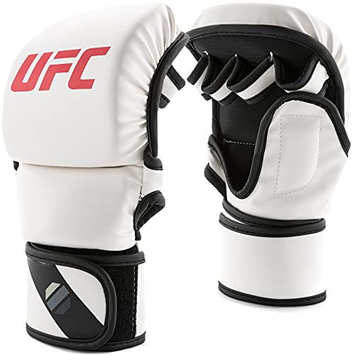 UFC MMA - Guantes de boxeo (236 g) - UFCMSGSM-W, S/M, Blanco