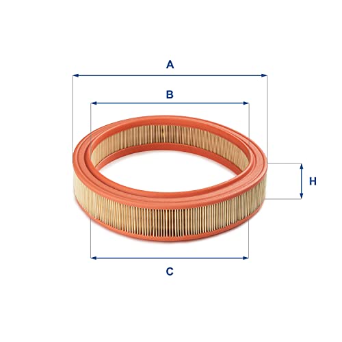 UFI Filters, Filtro de Aire 30.038.01, Filtro de Aire de Recambio, Apto para Coches, Apto para Modelos de Seat Arosa, Cordoba, Ibiza, Inca, Volkswagen Caddy, Golf, Lupo, Polo, Vento, Skoda Felicia, Octavia