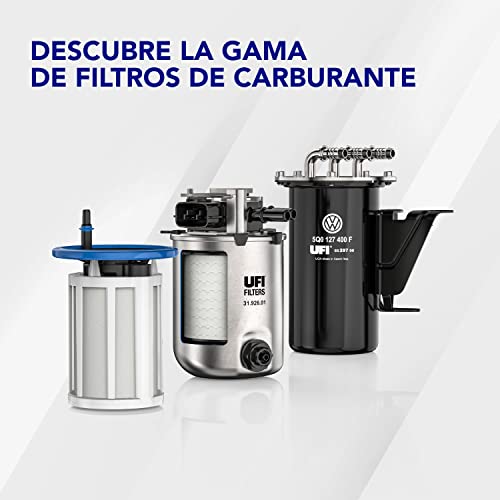 UFI Filters, Filtro Gasoil 24.027.00, Filtro de Combustible Diésel de Recambio, Apto para Modelos Citroen, Fiat, Ford, Mazda, Mini, Peugeot, Suzuki y Volvo