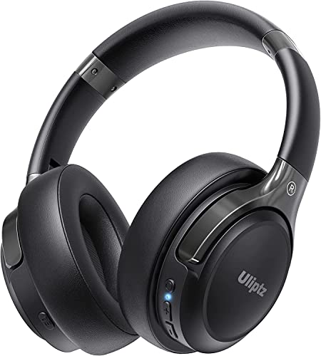 Uliptz Auriculares Inalámbricos Bluetooth, 65 Horas de Reproducción, 6 Modos de Sonido EQ, Auriculares Inalámbricos Diadema Estéreo HiFi con Micrófono, Audifonos Bluetooth 5.3 para PC/Teléfono