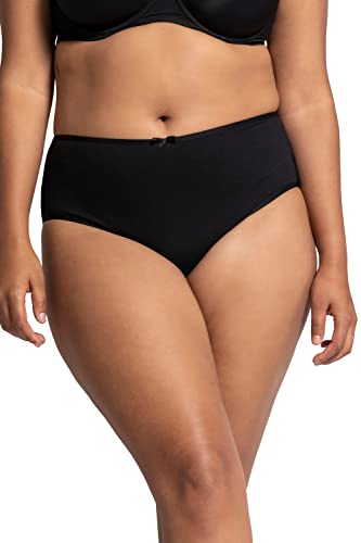 Ulla Popken Slip, 5er Pack Basic, Braguita para Mujer, Negro (Schwarz 10), 50-52