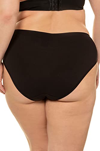 Ulla Popken Slip, 5er Pack Basic, Braguita para Mujer, Negro (Schwarz 10), 50-52