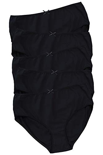 Ulla Popken Slip, 5er Pack Basic, Braguita para Mujer, Negro (Schwarz 10), 50-52