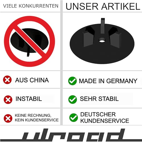 ULROAD I Made in Germany I Junta para Ikea Atlant Domsjö Boholmen udden Tapón Fregadero Fregadero Pieza de Repuesto Accesorio Cesta Filtro Antlant Tapón Junta de Repuesto