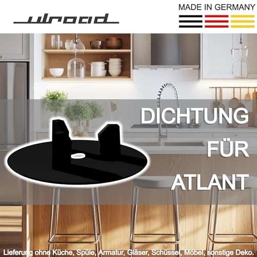 ULROAD I Made in Germany I Junta para Ikea Atlant Domsjö Boholmen udden Tapón Fregadero Fregadero Pieza de Repuesto Accesorio Cesta Filtro Antlant Tapón Junta de Repuesto