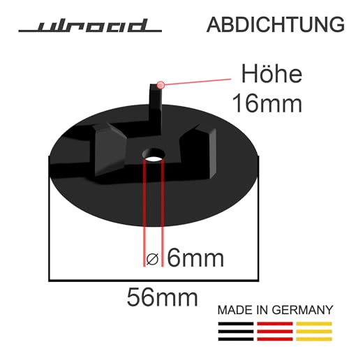 ULROAD I Made in Germany I Junta para Ikea Atlant Domsjö Boholmen udden Tapón Fregadero Fregadero Pieza de Repuesto Accesorio Cesta Filtro Antlant Tapón Junta de Repuesto