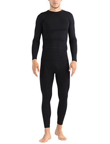 Ultrasport Comfy Set de Ropa Interior Funcional, Hombre, Negro, 2XL