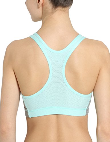 Ultrasport Fitness/Sport Soutien-Gorge Sujetador, Mujer, Gris/Agua, M