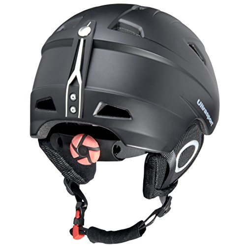 Ultrasport New Race Edition Casco de Snowboard, Unisex, Negro, XS