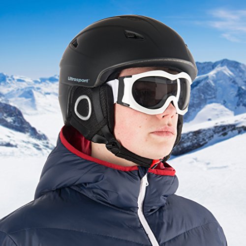 Ultrasport New Race Edition Casco de Snowboard, Unisex, Negro, XS