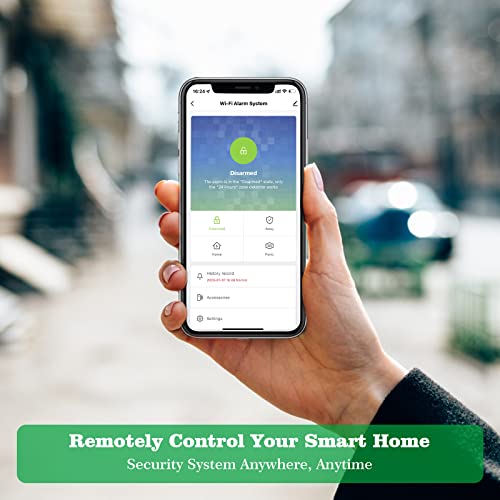UMEIMA Alarmas para casa, Wi-Fi Sistema de Alarma, Kit Alarma con 16 Piezas: Hub, Sensores de Ventana, Control Remoto, Mando a Distancia para Garaje, Oficina, Funciona con Alexa (Wi-Fi 5GHz, 2,4GHz)
