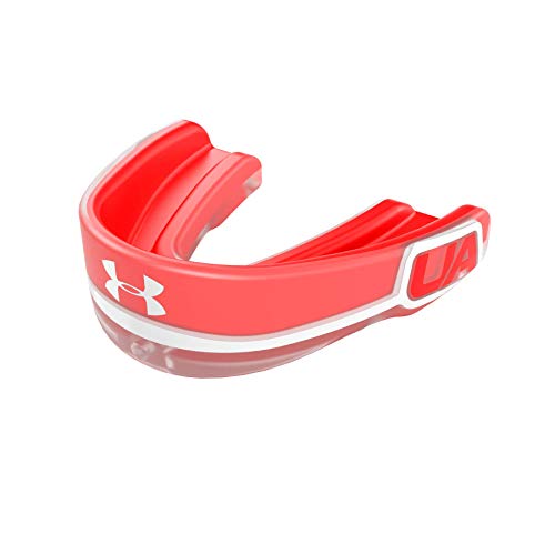 Under Armour Gameday Pro Protector bucal para fútbol, lacrosse, baloncesto, hockey, boxeo, etc. Protector bucal deportivo. Incluye correa desmontable para el casco. Juventud y adultos. Protectar Bucal