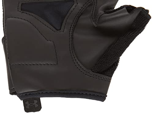 Under Armour Guantes de Entrenamiento para Hombre Medio Dedo, Negro, M