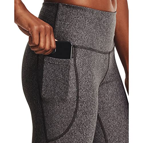 Under Armour HG Armour HiRise Leg Legging Deportivo, Mujer, Gris (Charcoal Light Heather/White), L