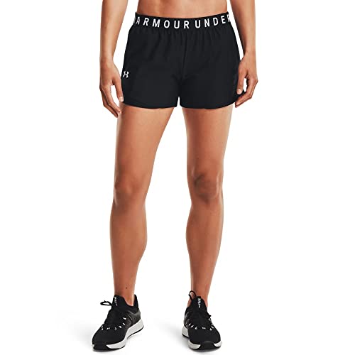 Under Armour Play Up Shorts 3., Corto Mujer, Negro (black White), M