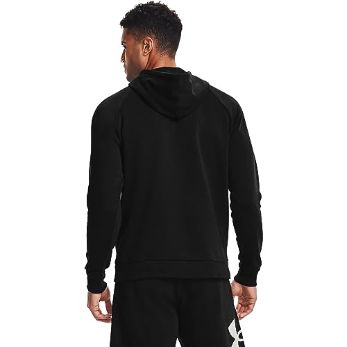 Under Armour Rival Fleece Big Logo HD, sudadera hombre, Negro (Black / Onyx White), 2XL