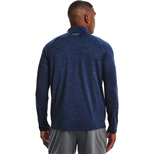 Under Armour Tech 2.0 1/2 Zip, Parte Superior del Calentamiento Hombre, Azul (Academy/ Steel), L