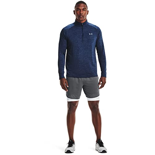 Under Armour Tech 2.0 1/2 Zip, Parte Superior del Calentamiento Hombre, Azul (Academy/ Steel), L