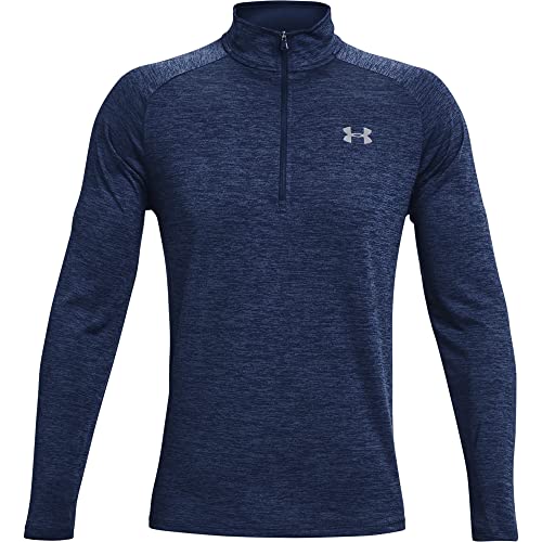 Under Armour Tech 2.0 1/2 Zip, Parte Superior del Calentamiento Hombre, Azul (Academy/ Steel), L