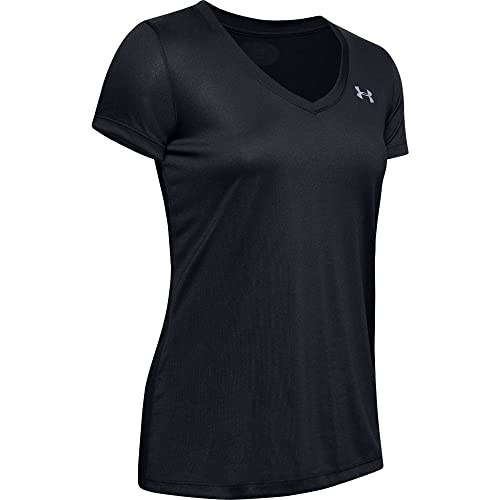 Under Armour Tech Short Sleeve V - Solid Camiseta, Mujer