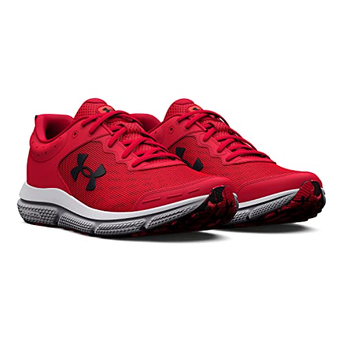 Under Armour - Ua Charged Assert 10, Zapatillas para Correr para Hombre, Rojo / Rojo / Negro, 44 EU