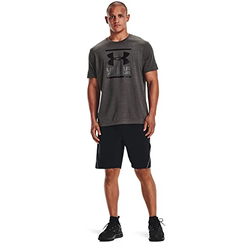 Under Armour Ua Gl Foundation Short Sleeve Tee, Camiseta Hombre, Negro (charcoal Medium Heather Graphite Black), L