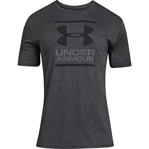 Under Armour Ua Gl Foundation Short Sleeve Tee, Camiseta Hombre, Negro (charcoal Medium Heather Graphite Black), L