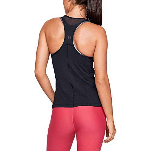 Under Armour Ua Heatgear Racer, Camiseta Sin Mangas Mujer, Negro (Black), M