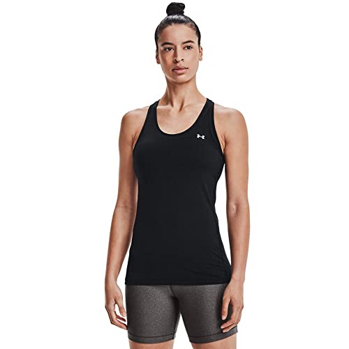 Under Armour Ua Heatgear Racer, Camiseta Sin Mangas Mujer, Negro (Black), M