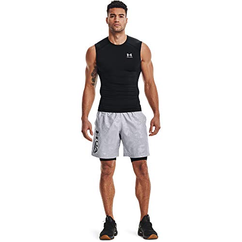 Under Armour Ua Hg Comp Sl, Camiseta Para Hombre, Negro (black White), S