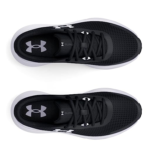 Under Armour UA W Surge 3, Zapatillas para Correr, Mujer, Negro Blanco Blanco, 40.5 EU