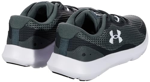 Under Armour - Ua W Surge 3, Zapatillas para Correr para Mujer, Gris Pitch Gray White Cerise, 38 EU