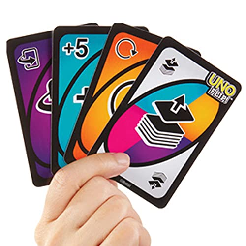 UNO FLIP - Juego de Cartas Familiar - 112 Cartas Doble Cara - Fomenta la Estrategia - Versión Competitiva - Regalo para Niños de 7+ Años y Adultos, GDR44