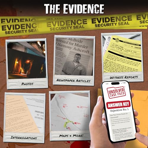 Unsolved Case Files Ashcroft, Harmony - Juego de misterio de asesinato de casos fríos, A partir de 14 años - ¿Puedes resolver el crimen? ¿Quién mató a la armonía?