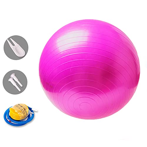 unycos - Pelota 55/65/75 cm de Pilates, Fitness, Yoga, Embarazo, Deporte, Fitball para Ejercicios de Gimnasia, Silla de Equilibrio, Anti-Reventones, Anti-Burst, No Tóxica | Incluye Inflador