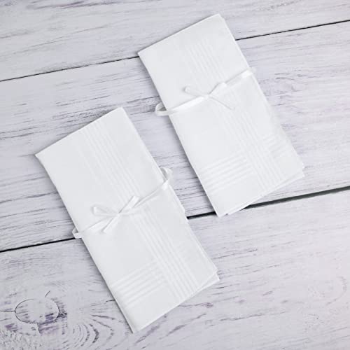 URAQT Pañuelos para Hombres Bolsillos, 12pcs Handkerchiefs Set de Negocios y Informal, Pañuelo de Bolsillo Cuadrado de Algodón Suaves y Cómodos, Pañuelos de Tela Regalo para Hombres (38X38cm)