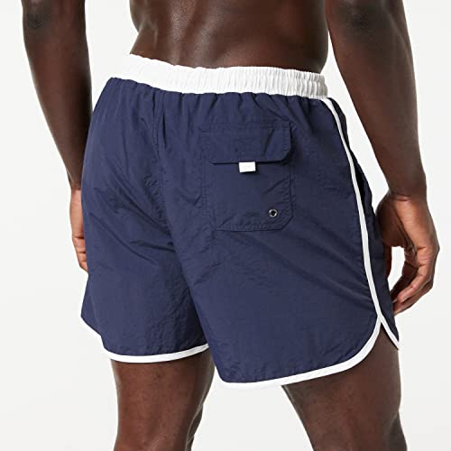 URBAN CLASSICS Bañador para Hombre Estilo Retro, Bermudas Cortos, Shorts de Baño para Natación de Secado Rápido adapto para las Vacaciones, Tallas XS - 5XL