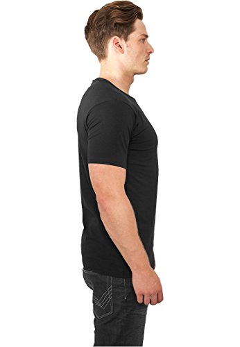 Urban Classics Fitted Stretch tee Camiseta, Negro (Black 7), S para Hombre