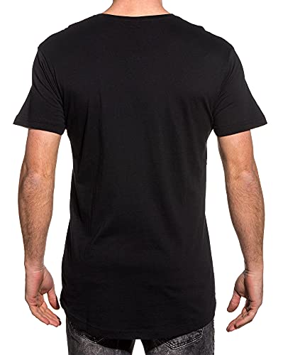 Urban Classics Shaped Long Tee, Camiseta Hombre, Negro (Black), 3XL