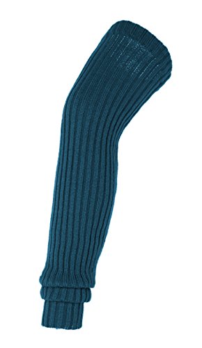 Urban GoCo Calcetines Altos hasta la rodiila de Punto para Mujeres contra el frío del Invierno (Azul (Pavo Real))