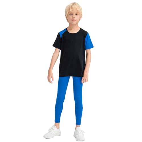 URMAGIC Pantalones Deportivos para niños, Mallas de compresión Juveniles de Secado rápido con Bolsillo, Mallas atléticas para Baloncesto, Correr, béisbol, fútbol