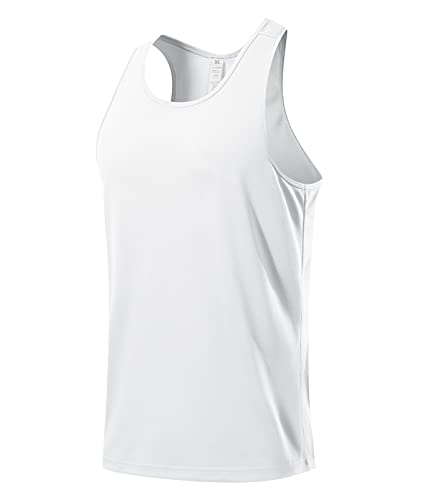 USUN Gimnasio Músculo Tank Top Sin Mangas Culturismo Suelto Ligero y Transpirable Absorción de Sudor Finas Correas Camiseta de Tirantes para Hombre Deportivo Camiseta Top de Deporte para Hombre