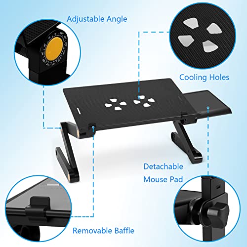 Uten Mesa Plegable Ordenador Ajustable y Plegable Soportes de Regazo para Notebook PC Laptop Ordenador en Cama Sofa