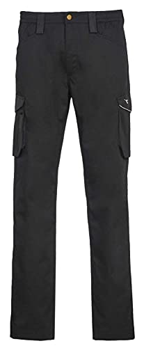 Utility Diadora Pantalón del Personal Cargo Trabajo, Negro, S para Hombre