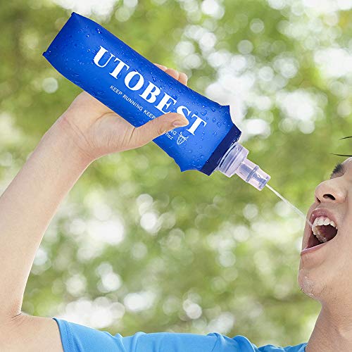 UTOBEST Soft Flask 250ML Botella Flexible Plegable Trail Running TPU Bpa Free