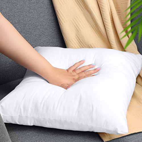 Utopia Bedding Relleno de Cojín 45 x 45 cm (4 Unidades), Fibra Virgen Siliconada, Almohadas de Sofá (Blanco)