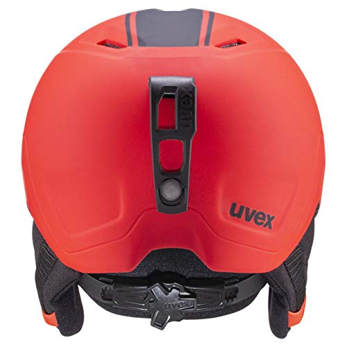 uvex heyya pro, casco de esquí infantil ligero, ajuste de talla individualizado, ventilación optimizada, race red matt, 51-55 cm