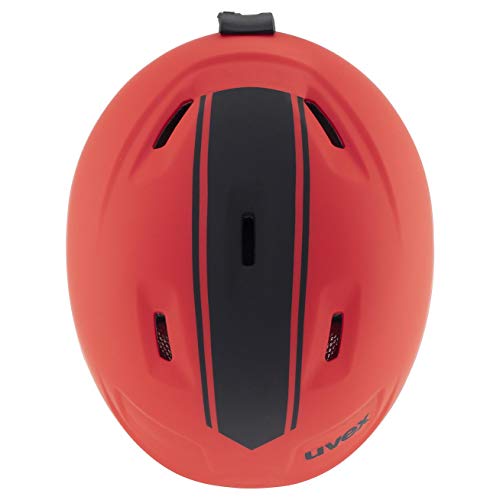 uvex heyya pro, casco de esquí infantil ligero, ajuste de talla individualizado, ventilación optimizada, race red matt, 51-55 cm