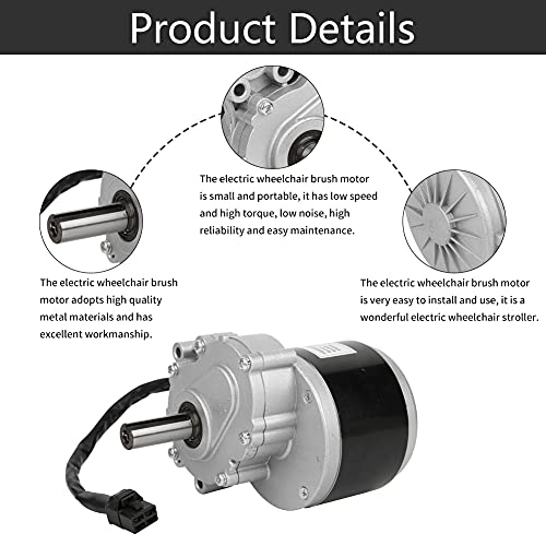 V GEBY Alto Par de Motor de Cepillo 75r/Min 24V 250W para sillas de ruedas eléctricas